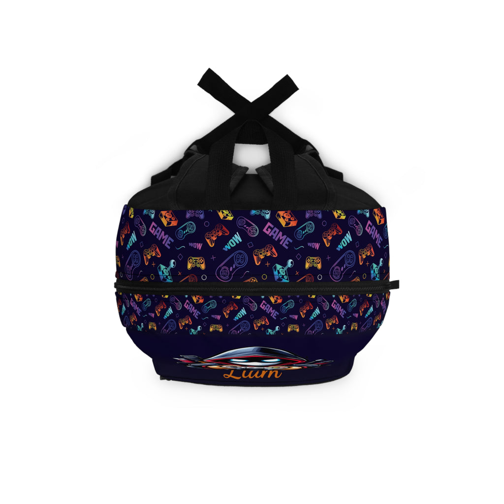 Personalized Gaming Backpack for Kids & Teens | Gamer School Backpack | Custom Name Game Controller Backpack | Gamer Gift