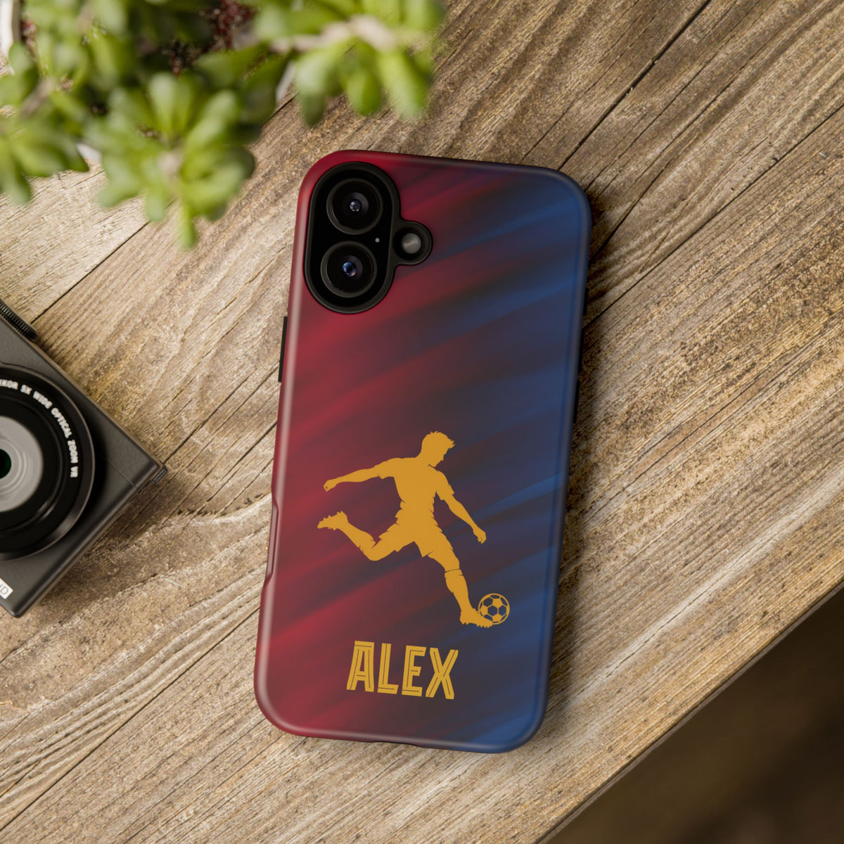 Personalized Football Phone Case - Custom Name Soccer Case - iPhone & Samsung Cover - Soccer Fan Gift
