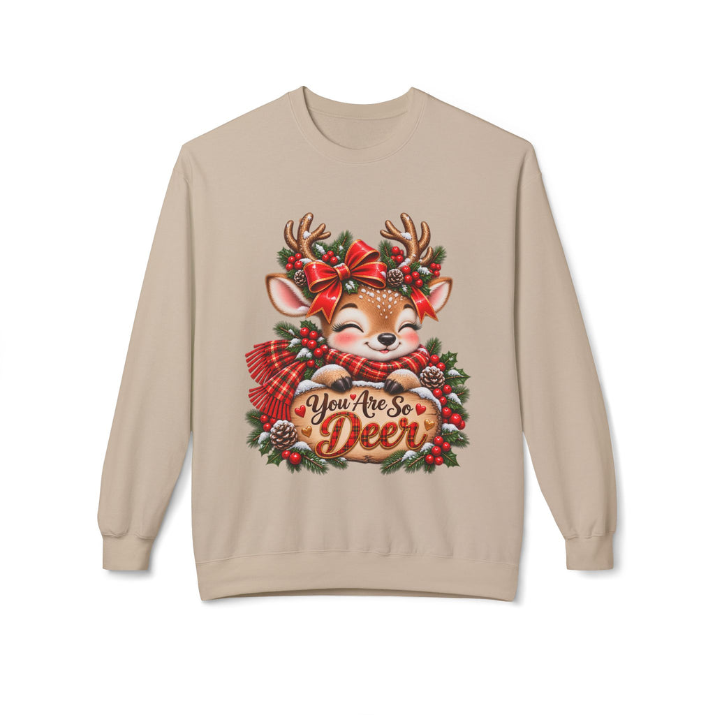 You Are So Deer Christmas Sweatshirt – Cute Reindeer Holiday Pullover