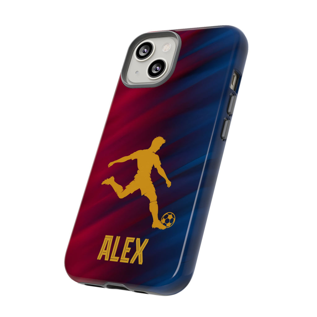 Personalized Football Phone Case - Custom Name Soccer Case - iPhone & Samsung Cover - Soccer Fan Gift