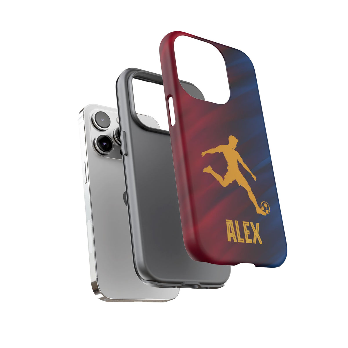 Personalized Football Phone Case - Custom Name Soccer Case - iPhone & Samsung Cover - Soccer Fan Gift