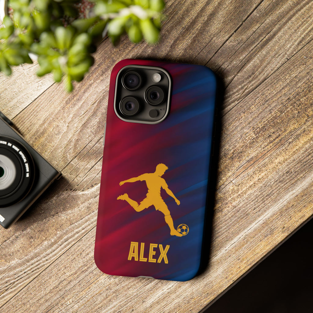 Personalized Football Phone Case - Custom Name Soccer Case - iPhone & Samsung Cover - Soccer Fan Gift