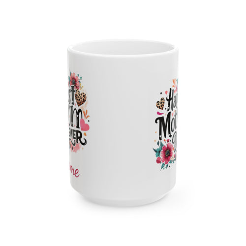 Personalized Mothers Day Mug | Custom Name Mom Coffee Cup | Best Mom Ever Gift | Happy Mothers Day Mug | Gift for Mom | Floral Mug
