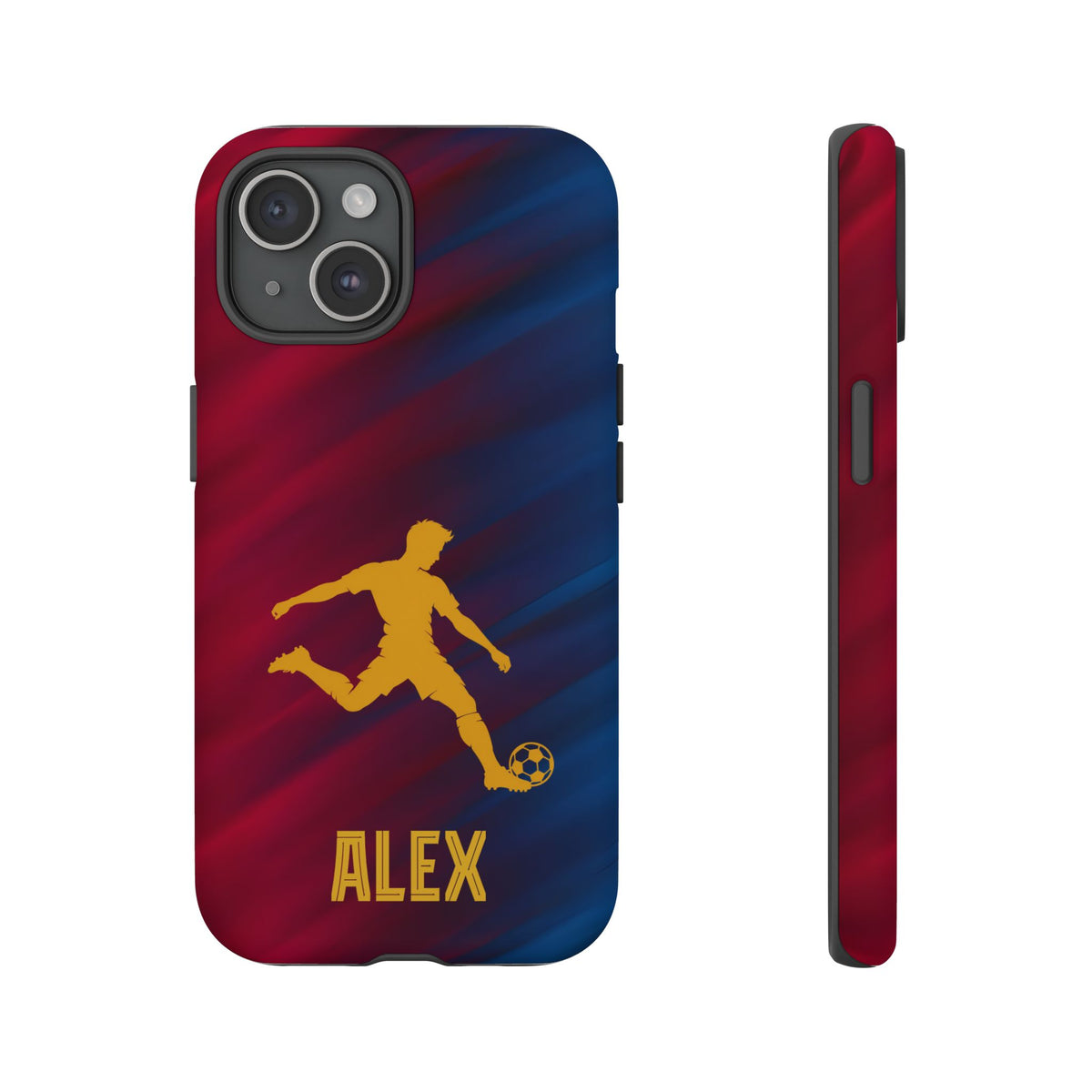 Personalized Football Phone Case - Custom Name Soccer Case - iPhone & Samsung Cover - Soccer Fan Gift