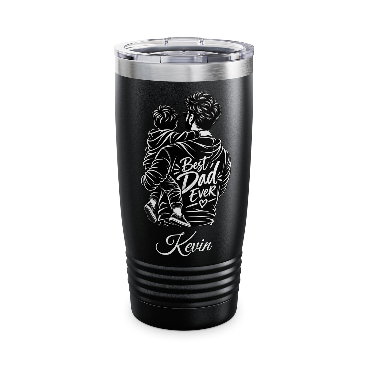 Personalized Best Dad Ever Tumbler – Custom Name Gift for Dad
