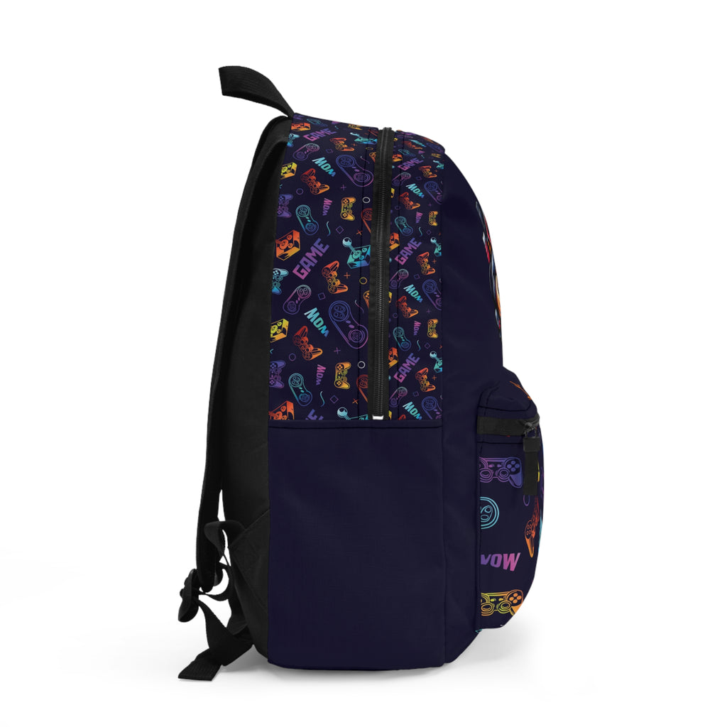 Personalized Gaming Backpack for Kids & Teens | Gamer School Backpack | Custom Name Game Controller Backpack | Gamer Gift