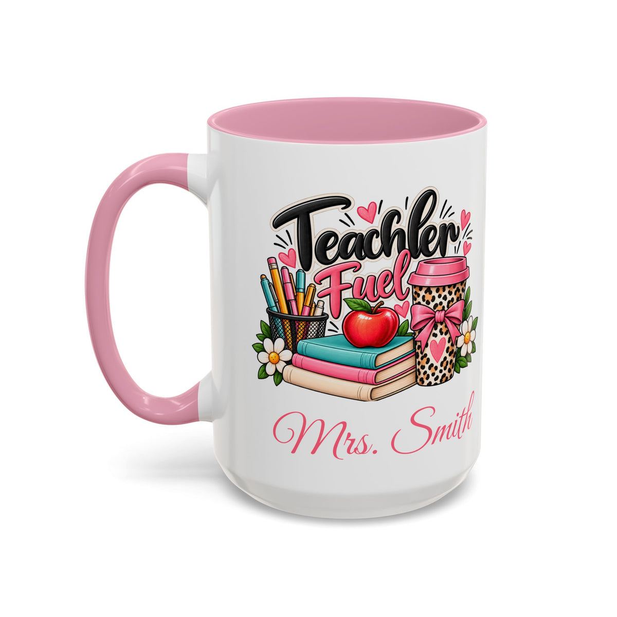 Teacher Planner Coffee Mug — Pink Interior 11oz/15oz