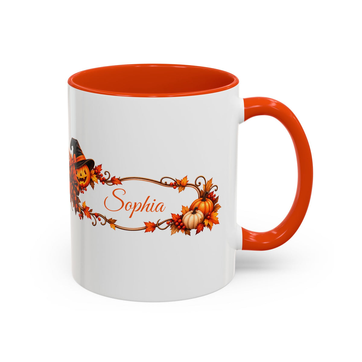 Personalized Halloween Mug - Custom Name Ghost Coffee Mug - Cozy Fall Mug - Cute Halloween Gift - Autumn Coffee Cup
