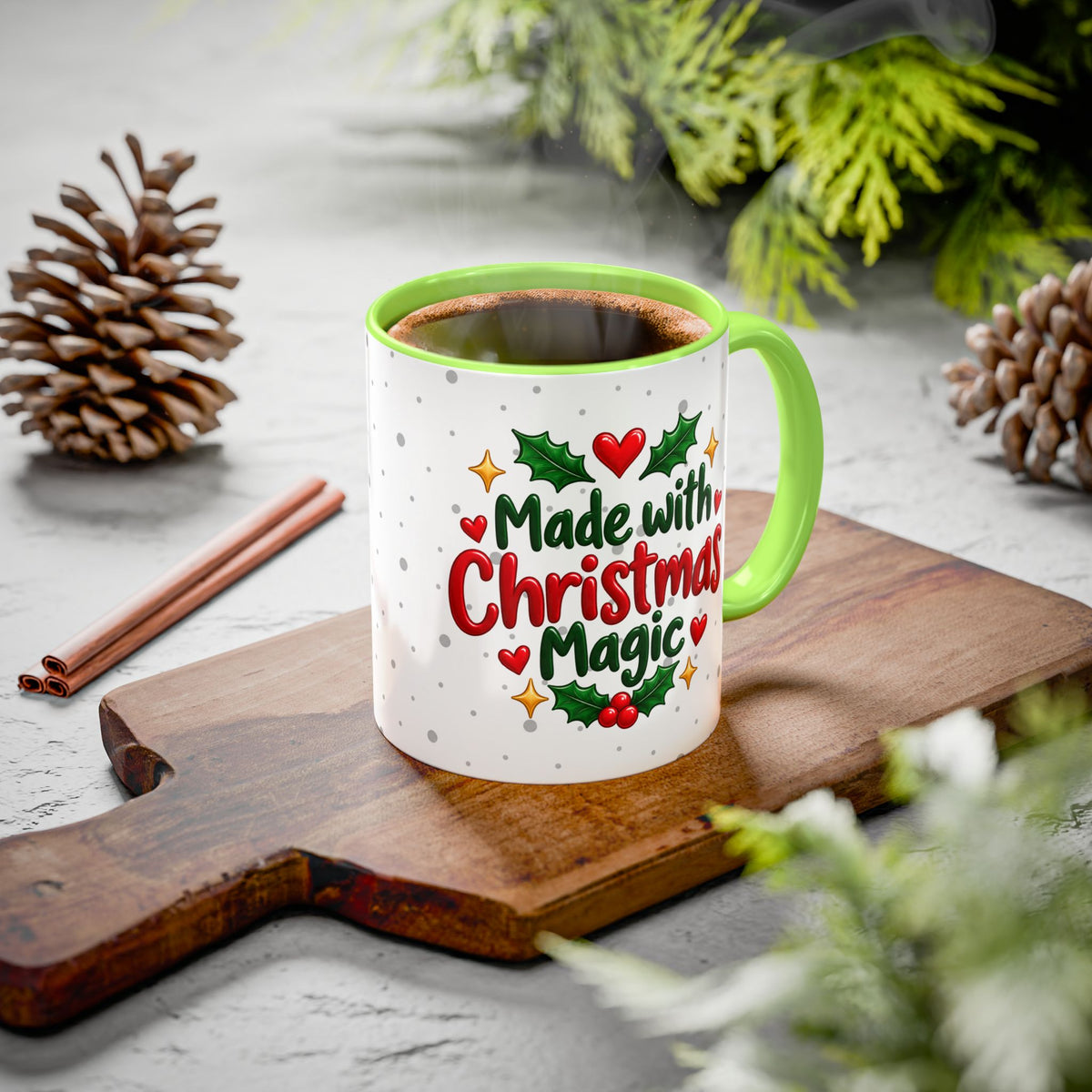 Personalized Gingerbread Christmas Mug – Custom Name Holiday Coffee Cup