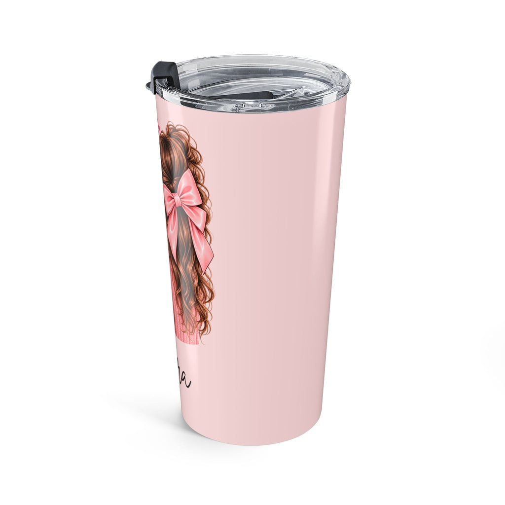 Personalized Pink Tumbler with Name – Better Days Ahead Inspirational Gift