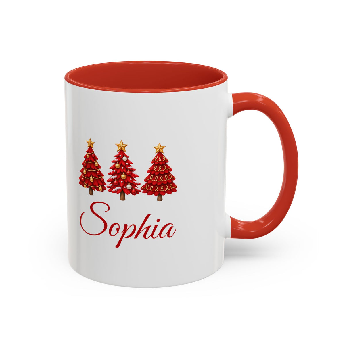 Personalized Name Christmas Tree Coffee Mug