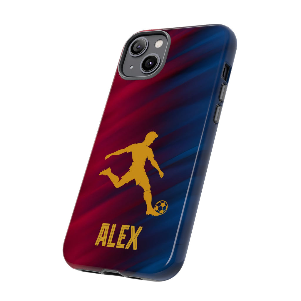 Personalized Football Phone Case - Custom Name Soccer Case - iPhone & Samsung Cover - Soccer Fan Gift