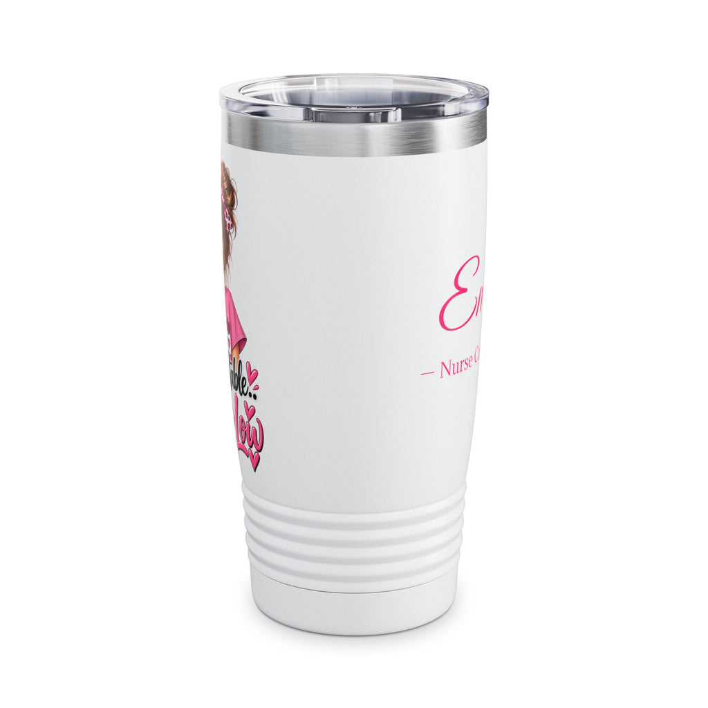 Personalized Nurse Tumbler 20oz — Custom Name Nurse Tumbler – Nurse Caffeinated