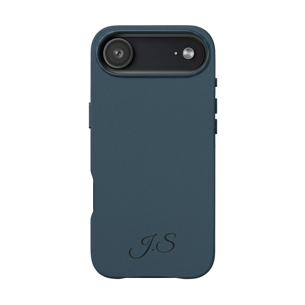 Personalized Leather Phone Case - Engraved PU Leather Phone Case – Personalized Initials (Monogram)