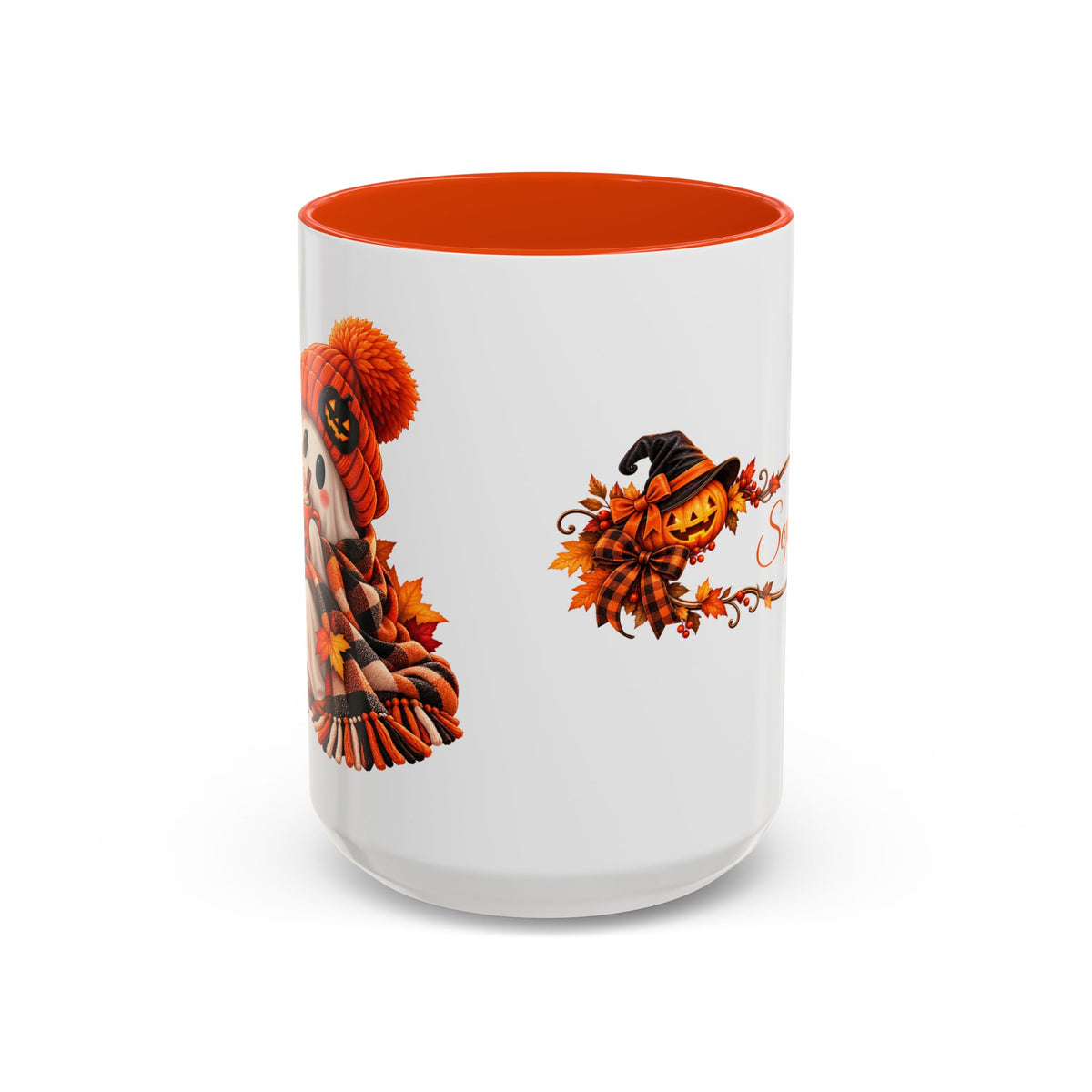 Personalized Halloween Mug - Custom Name Ghost Coffee Mug - Cozy Fall Mug - Cute Halloween Gift - Autumn Coffee Cup