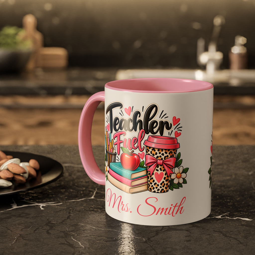 Teacher Planner Coffee Mug — Pink Interior 11oz/15oz