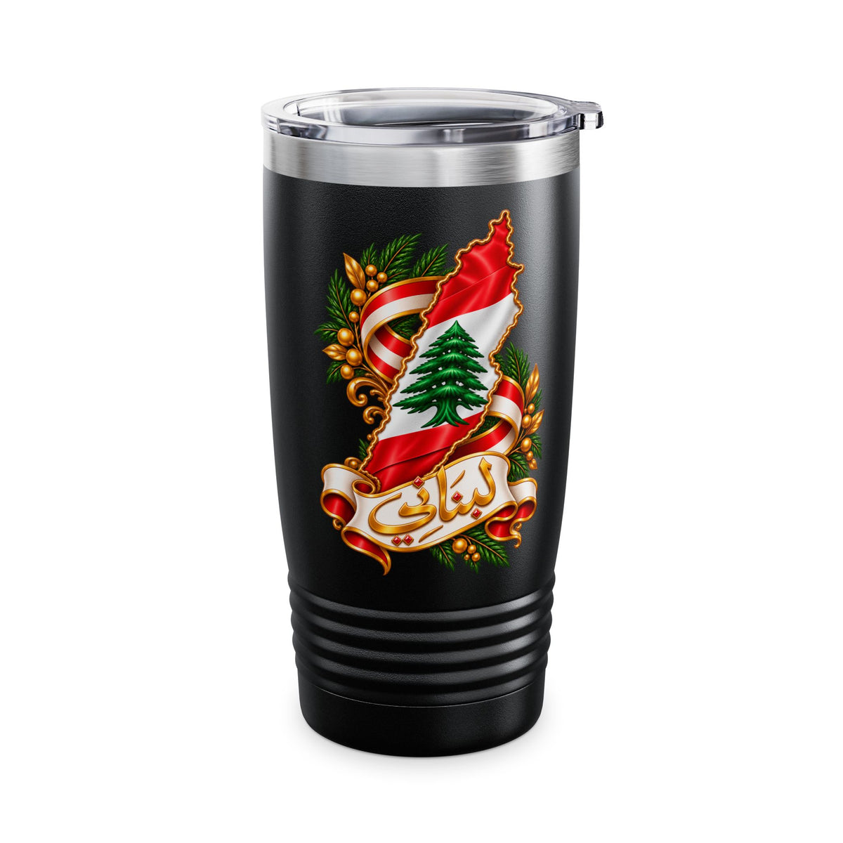 Personalized Lebanon Flag Tumbler – Lebanese Cedar Tree Travel Cup
