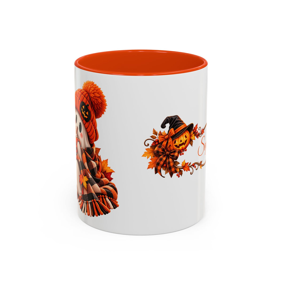 Personalized Halloween Mug - Custom Name Ghost Coffee Mug - Cozy Fall Mug - Cute Halloween Gift - Autumn Coffee Cup
