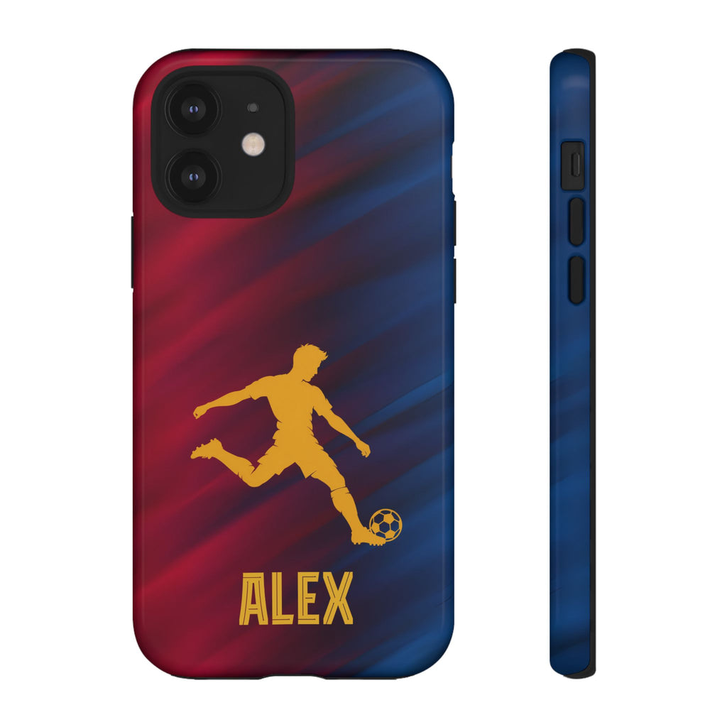 Personalized Football Phone Case - Custom Name Soccer Case - iPhone & Samsung Cover - Soccer Fan Gift