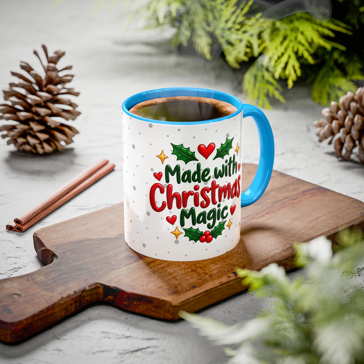 Personalized Gingerbread Christmas Mug – Custom Name Holiday Coffee Cup