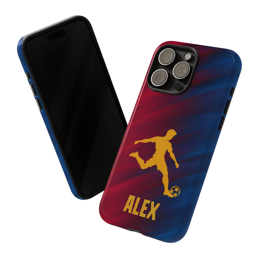 Personalized Football Phone Case - Custom Name Soccer Case - iPhone & Samsung Cover - Soccer Fan Gift