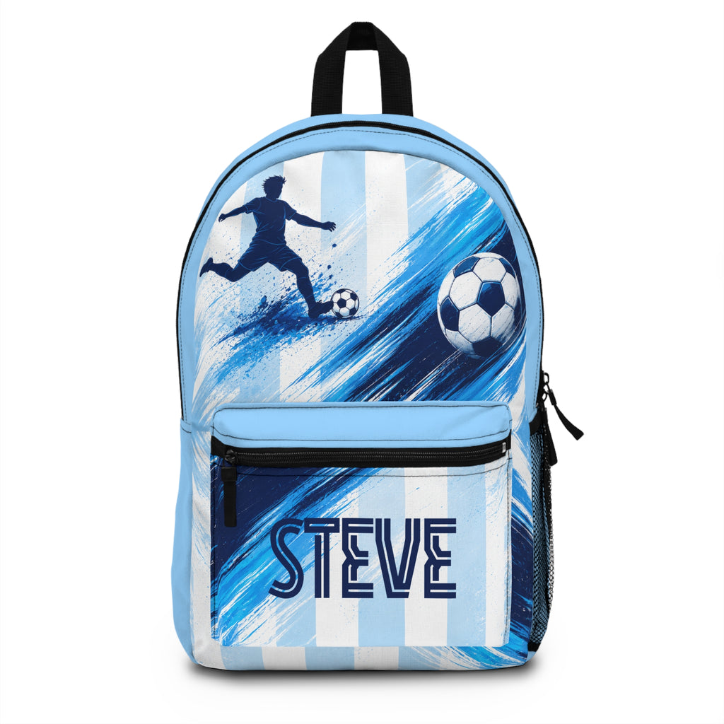 Personalized Soccer Backpack – Custom Name Football Backpack for Kids, Teens & Soccer Players