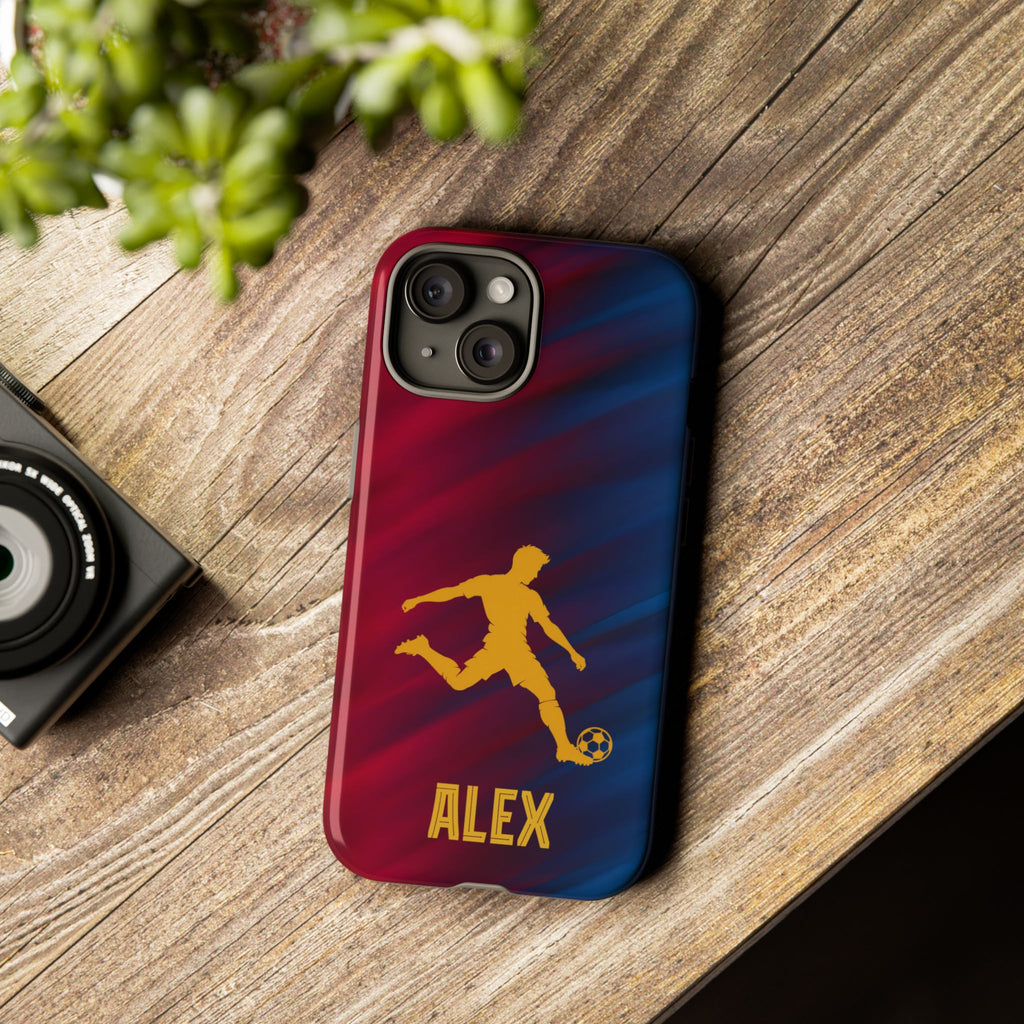 Personalized Football Phone Case - Custom Name Soccer Case - iPhone & Samsung Cover - Soccer Fan Gift