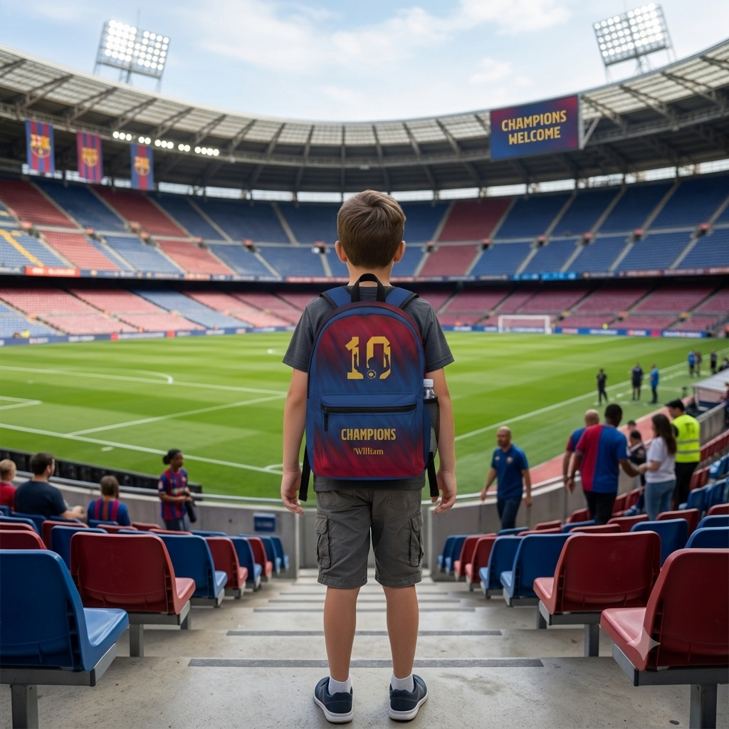 Soccer Champion Personalized Backpack – Custom '10' Jersey Number & Name