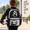 Personalized Soccer Backpack for Boys - Custom Name Football Backpack