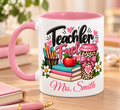 Teacher Planner Coffee Mug — Pink Interior 11oz/15oz