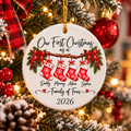 Custom Family Number Christmas Ornament 2026 – Personalized Family Keepsake