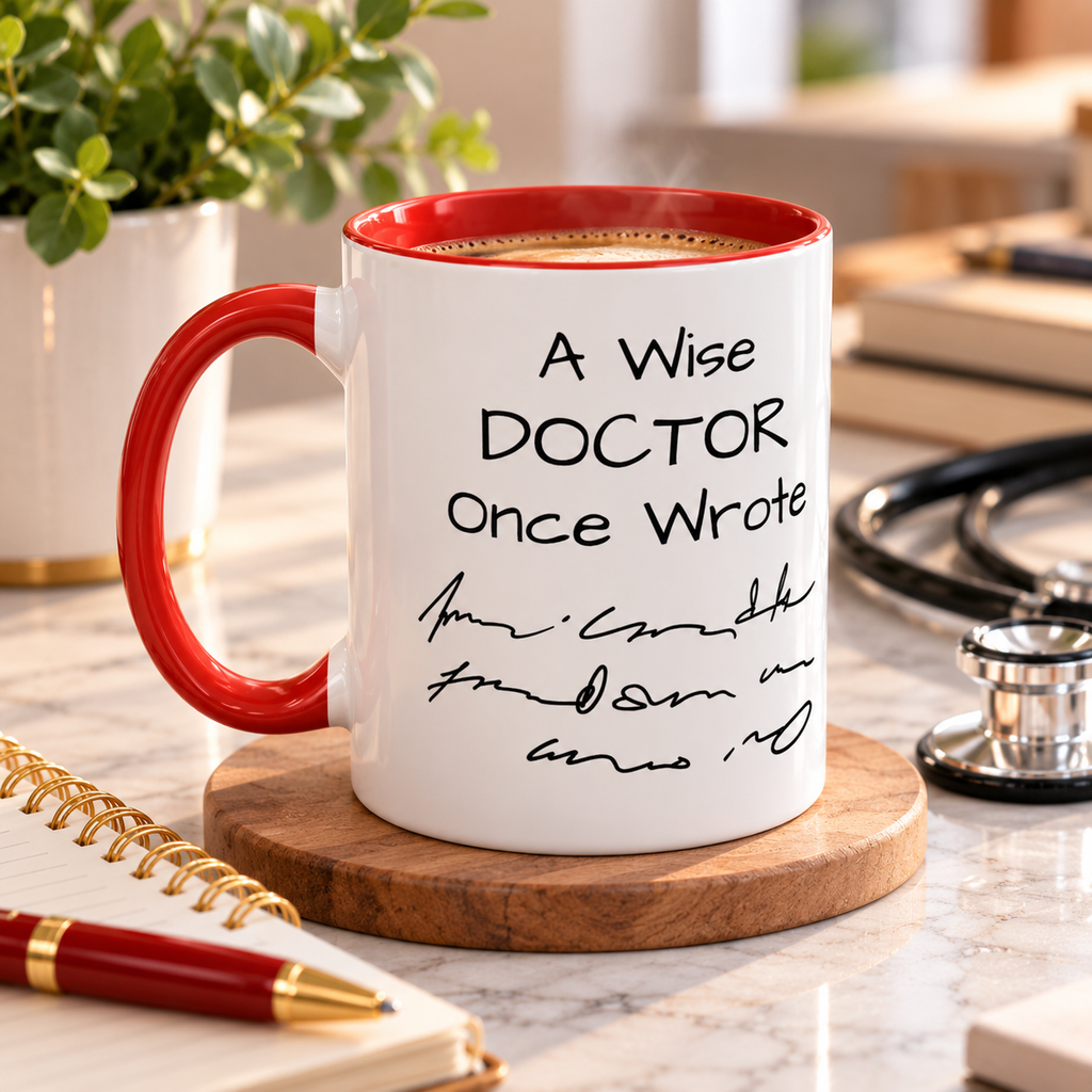 Personalized Doctor Mug – Custom Name Coffee Cup, Funny Doctor Gift
