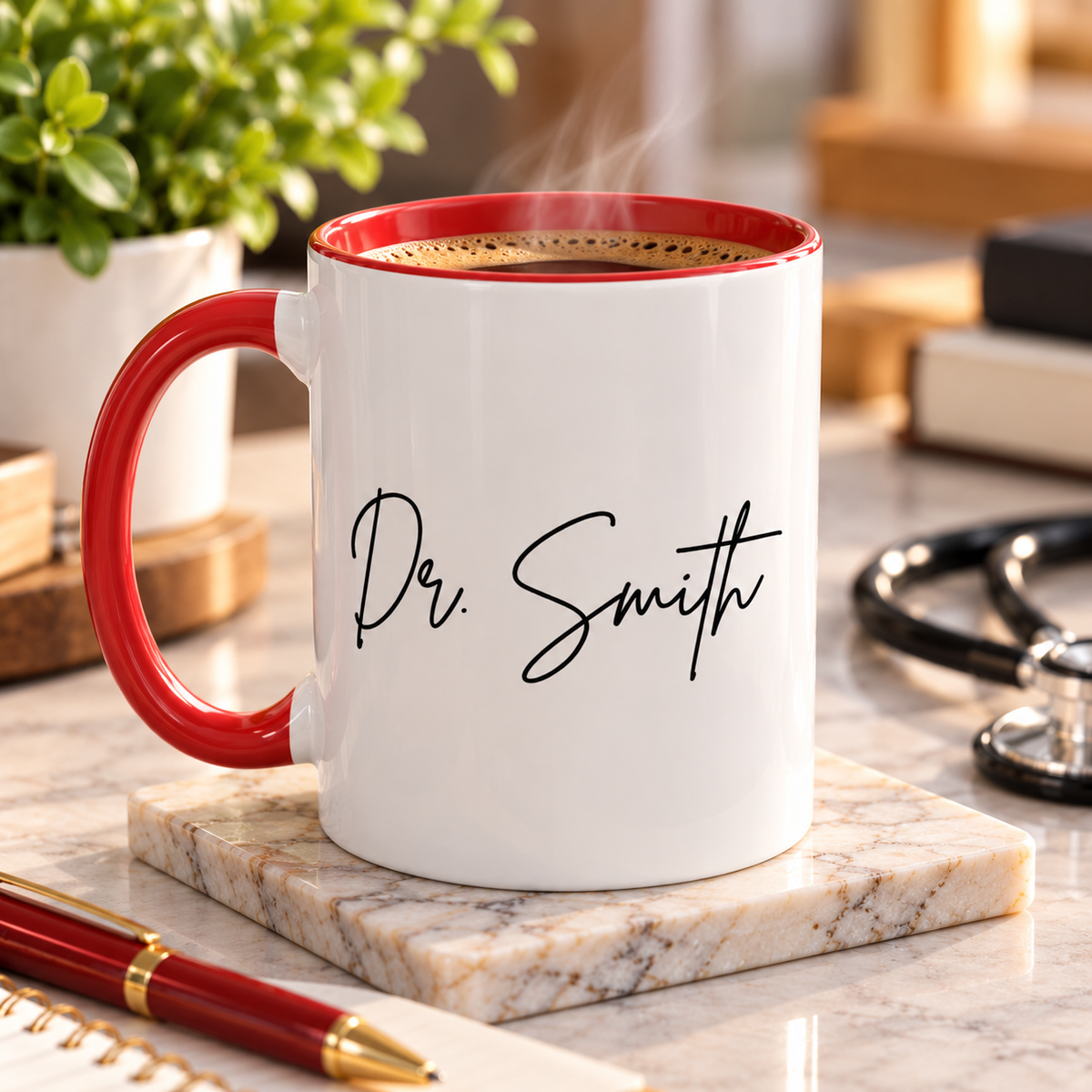 Personalized Doctor Mug – Custom Name Coffee Cup, Funny Doctor Gift