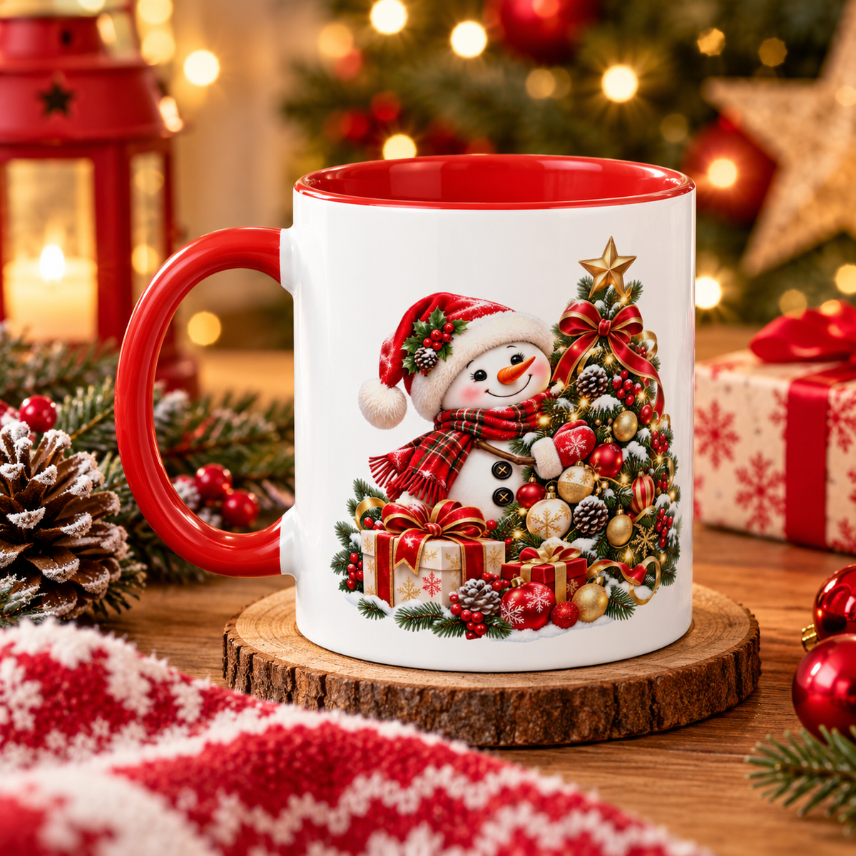 Personalized Name Christmas Tree Coffee Mug