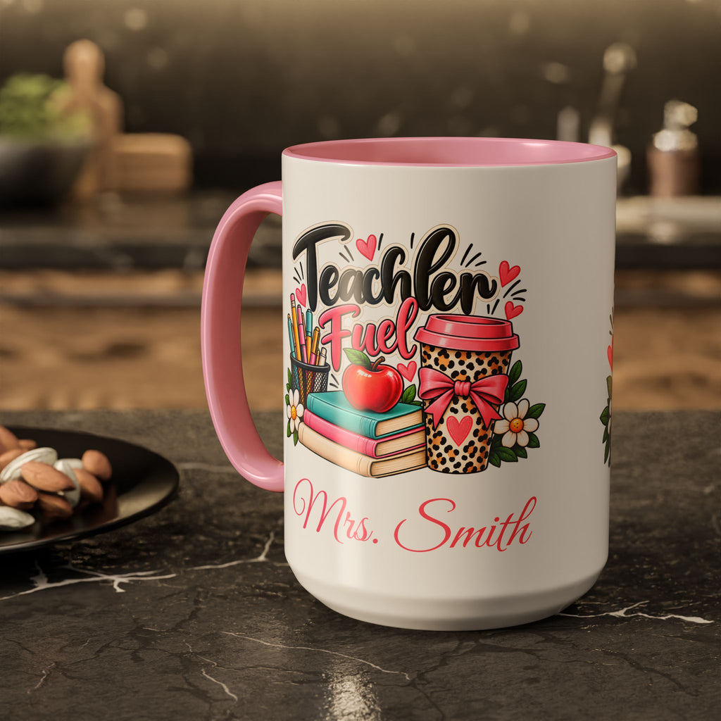 Teacher Planner Coffee Mug — Pink Interior 11oz/15oz