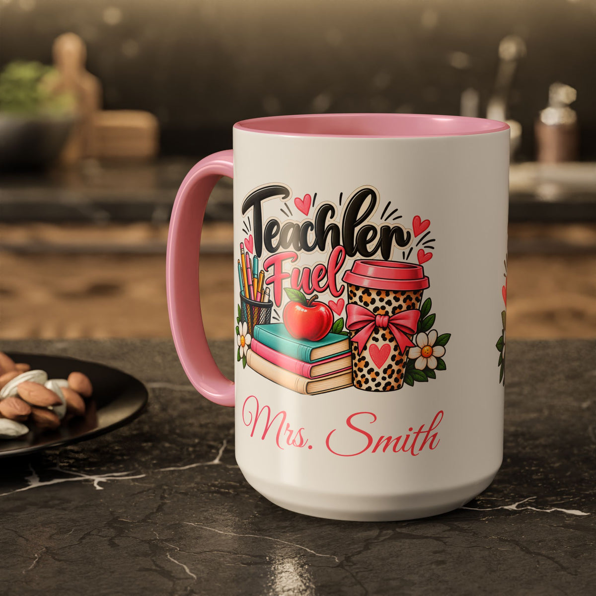 Teacher Planner Coffee Mug — Pink Interior 11oz/15oz