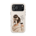 Better Days Ahead Personalized Phone Case – Cozy Feminine Coffee & Bow Design