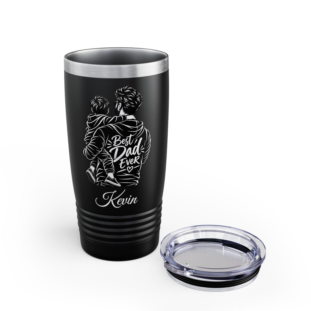 Personalized Best Dad Ever Tumbler – Custom Name Gift for Dad