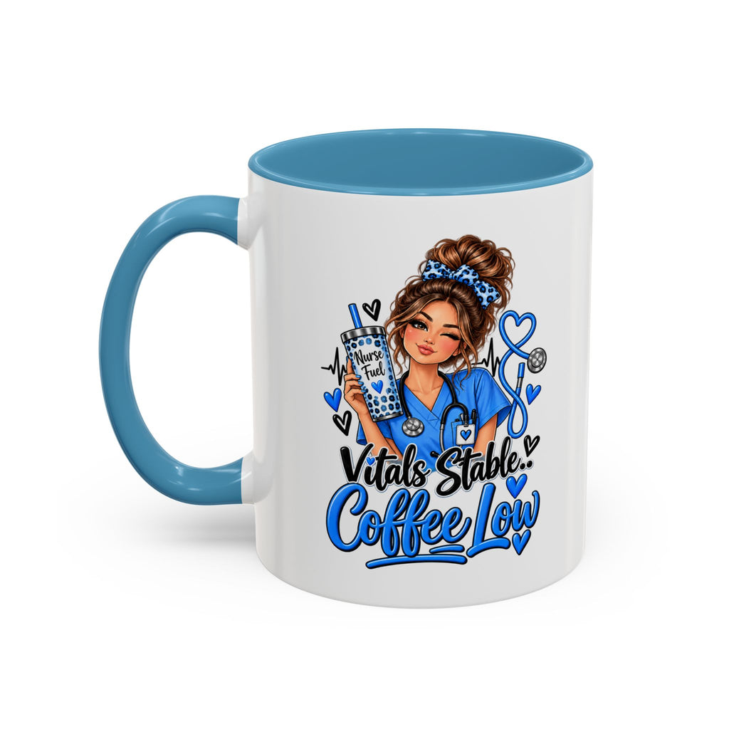 Vitals Stable Coffee Low Nurse Mug | Funny Nursing Coffee Cup for Nurses