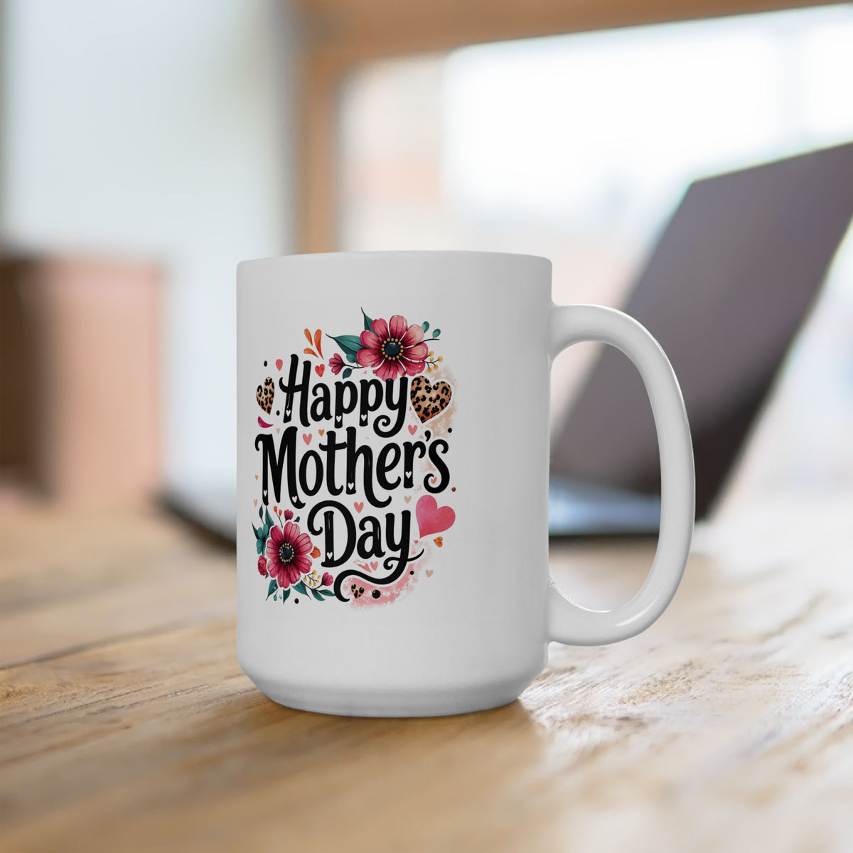 Personalized Mothers Day Mug | Custom Name Mom Coffee Cup | Best Mom Ever Gift | Happy Mothers Day Mug | Gift for Mom | Floral Mug
