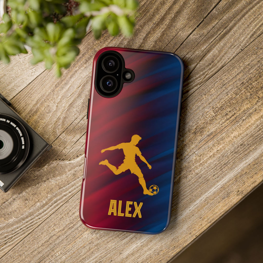 Personalized Football Phone Case - Custom Name Soccer Case - iPhone & Samsung Cover - Soccer Fan Gift