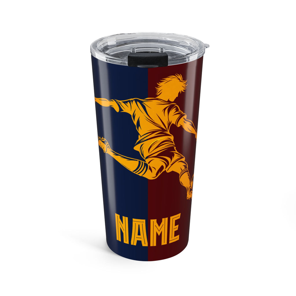 Personalized Soccer Tumbler with Custom Name – Soccer Player Gift for Football Fans