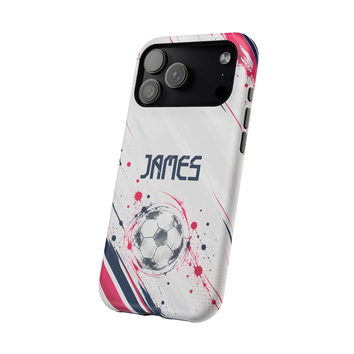 Personalized Soccer Magnetic Phone Case – Custom Name Football Design