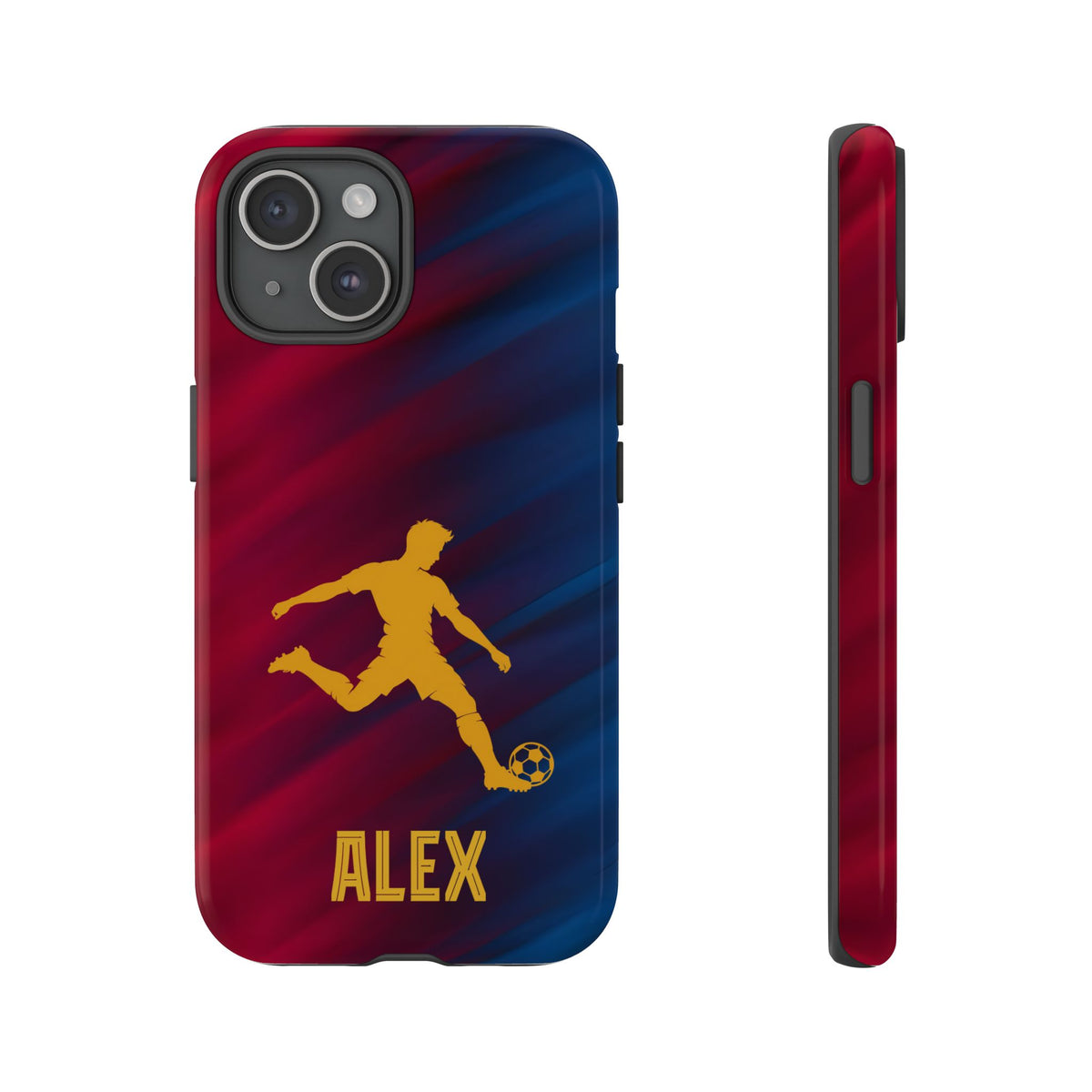 Personalized Football Phone Case - Custom Name Soccer Case - iPhone & Samsung Cover - Soccer Fan Gift