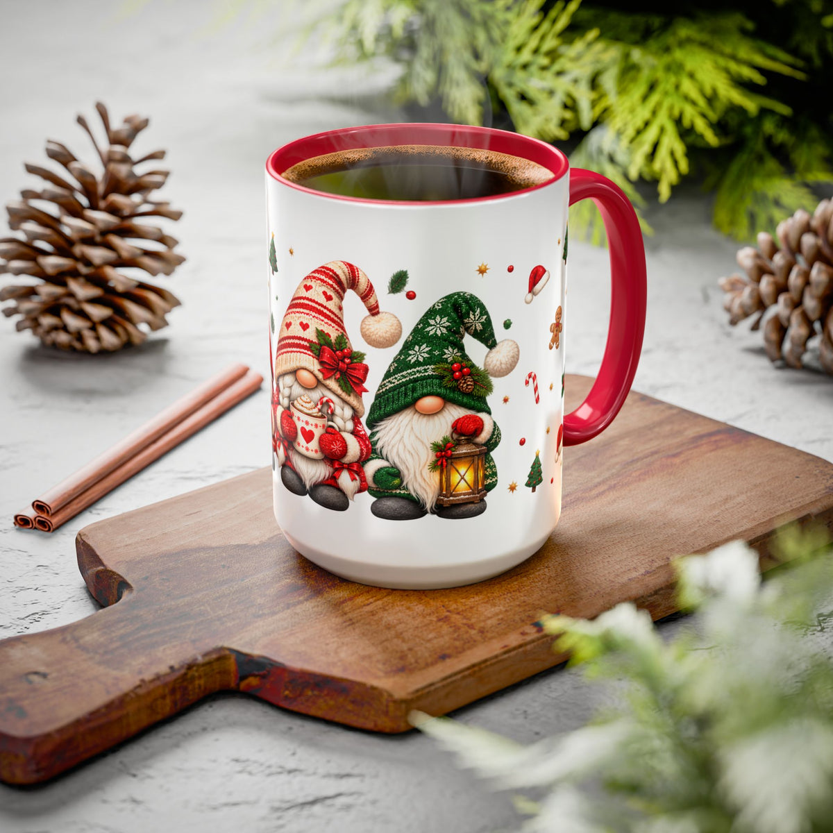 Christmas Gnome Mug – Festive Holiday Nordic Gnome Design