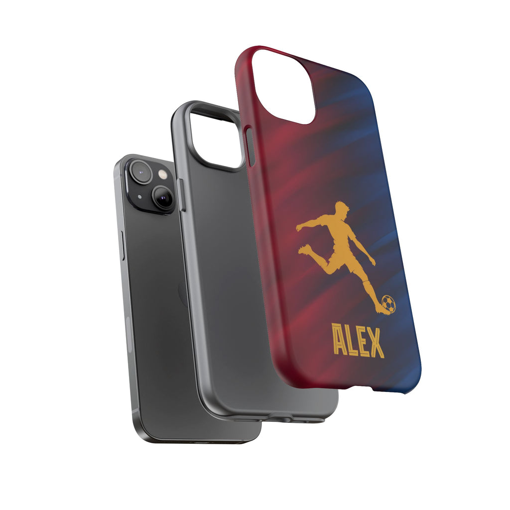 Personalized Football Phone Case - Custom Name Soccer Case - iPhone & Samsung Cover - Soccer Fan Gift