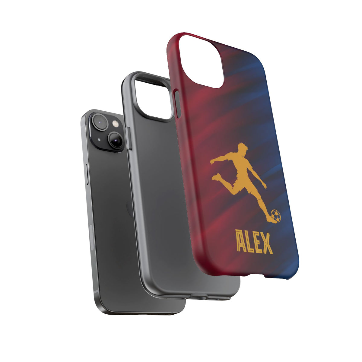 Personalized Football Phone Case - Custom Name Soccer Case - iPhone & Samsung Cover - Soccer Fan Gift