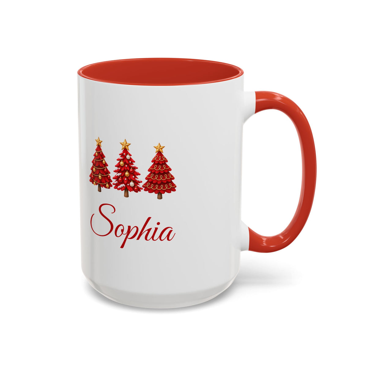 Personalized Name Christmas Tree Coffee Mug