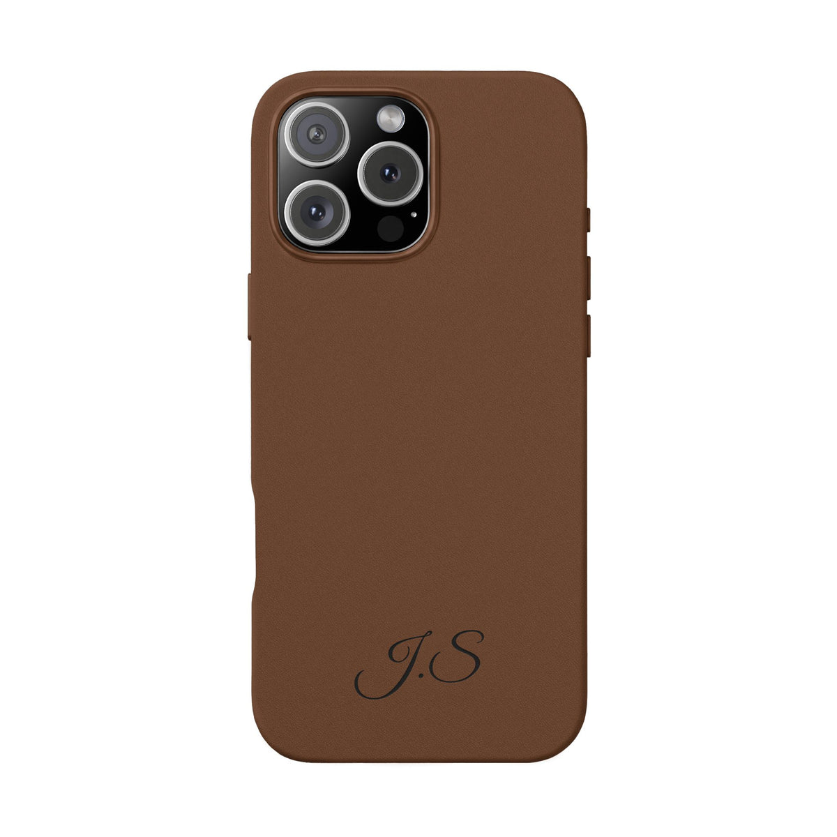 Personalized Leather Phone Case - Engraved PU Leather Phone Case – Personalized Initials (Monogram)