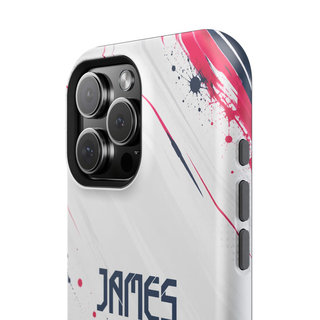 Personalized Soccer Magnetic Phone Case – Custom Name Football Design